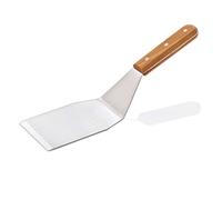 Spatule, 34 cm, 15 x 11 cm, fermée, acier inoxydable, bois