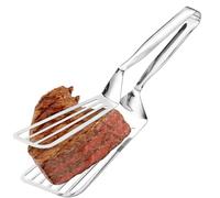 Spatule à double face - pinces de cuisine lourde avec poignée de spatule, Turner de poisson antiadhésif | Outil de lancement de plaque à viande, pince à hamburger, spatule gril en acier pour frittur