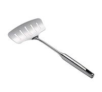 Spatule à Fente en Acier Inoxydable Spatule Fendue avec une Poignée Spatules Poisson Frit Large Multi-usages Spatule Ajourée Spatule À Frire Antiadhésive pour Faire Sauter Les Aliments Huile de Filtre
