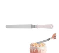 Spatule à glaçage, spatule à glaçage, spatule à gâteau en acier inoxydable, poignée extra longue, répartiteur de gâteau coudé, accessoire de cuisson pour la fabrication de desserts au fromage et au