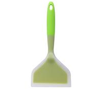 Spatule à omelette de 25,4 cm en silicone durable résistante à la chaleur - Large spatule antiadhésive pour œufs, crêpes, brownies, poissons, crêpes, pizzas (vert)