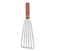 Spatule à Poisson Ajourée en Acier Inoxydable, Large et Épaisse