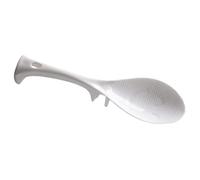 Spatule à Riz Antiadhésive sur Pied en PP Blanc Poignée la Cuisine | Surface Lisse Résistante à Chaleur, Rangement Suspendu Pratique, pour Légumes, Pâtes et Usage Cuiseur