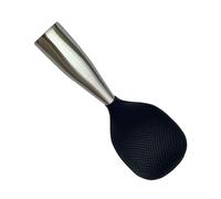 Spatule à riz en silicone anti-adhésive - Trottinette ergonomique antidérapante - Gadget de cuisine durable et résistant à la chaleur - Pour purée de pommes de terre, salade, légumes, soupe, cuisine