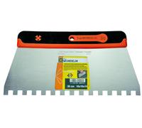 SPATULE ACIER 30CM DENTEE10X10 MANCHE BI-MATIERE SOFT MONDELIN - 225001