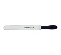 Spatule Arcos Couleur - Prof 299225 En Acier Inoxydable Nitrum Et Polypropylène Noir Ergonomique Mango Avec Lame De 30 Cm, Dans Une Vitrine.