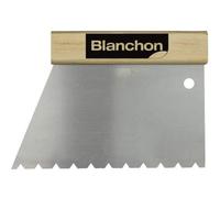 Spatule BLANCHON TKB B11 en Plastique, Couteau à Mastic pour Colle de Parquet, Denture n°5, 7,90 x 6,10 x 5,00mm