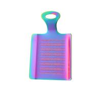 Spatule broyeur en acier inoxydable (2 pièces) for ail et gingembre, presse-fruits légumes, outil de cuisine for broyer les(Rainbow)