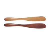 Spatule Cosmétique Réutilisable en Bois 2 Pièces pour Soins Visage | Application Précise de Crèmes et Soins Diy, Usage Professionnel, Surface Lisse Non Poreuse, Compacte, Féminine