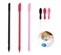 Spatule cosmétique réutilisable en silicone - Petite spatule cosmétique avec cuillère cosmétique - Pour la cuisine, la lotion de beauté et la résine - Palette faite à la main