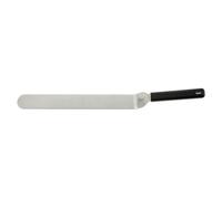 Spatule coudée avec lame en acier inoxydable manche noir-25cm