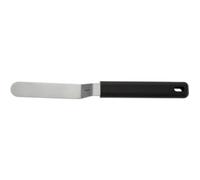 Spatule coudée avec lame en acier inoxydable manche noir-9cm