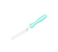 Spatule Coudée Pâtisserie Anglée - Palette en Acier Inoxydable 1.9 x 23 cm - Glaçage du Gâteau (23cm, Bleu)