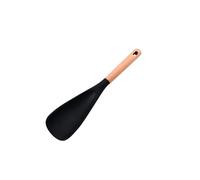 Spatule courte en bois et Silicone, manche court, for gâteau Fondant, crème, beurre, cuisson, grattoir à pâtisserie, 1 pièce