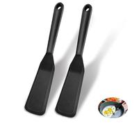 Spatule Cuisine,2 Pièces Mini Spatules Patisserie Silicone Spatule à Crêpes,Spatule Poele en Silicone pour les Poêles Anti Adhésifs,Spatule Coudée Marises de Cuisine pour Omelette,Steak