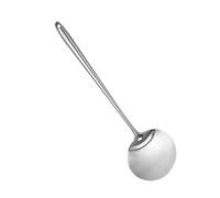 Spatule Cuisine en Acier Inoxydable Argentée, Manche Long | Poignée Confortable, Trou Suspendre, Haute Résistance, Usage Quotidien pour Wok et Préparation Cuisine