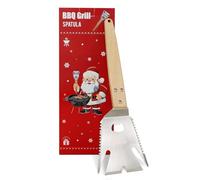 Spatule de barbecue 5 en 1 avec couteau, fourchette et décapsuleur Ensemble d'accessoires de barbecue tout-en-un pour barbecue en plein air Cadeaux pour homme 34 cm
