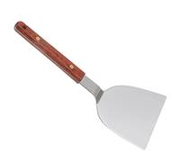 Spatule de Barbecue, Spatule en Acier Inoxydable Avec Manche en Bois, Retourneur de Hamburger Alimentaire pour Griller, Cuisiner, Barbecue(120mm)
