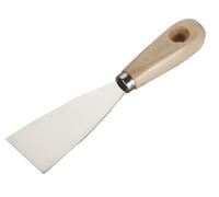 Spatule de cuisine avec manche en bois de 60 mm, idéale pour cuisiner, mélanger et servir des aliments sans endommager les surfaces.