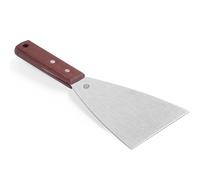 Spatule de cuisine en acier inoxydable avec manche en bois, marron - Hendi 85511