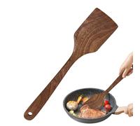 Spatule de cuisine en bois - Spatule grattoir en bois 33 x 7,5 cm, ustensile de cuisine spatolas de cuisine | Design ergonomique léger, idéal pour cuisiner, mélanger, gratter, g