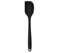 Spatule de cuisine en silicone - Spatule à gâteau - Grattoir - Mélangeur de beurre - Brosse à gâteau - Outils de cuisson - Noir - Taille L