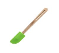 Fackelmann 31058 Spatule de Cuisine, Spatule de pâtisserie, Spatule en Silicone avec Manche en Bois Eco Friendly, Bois, Silicone, Vert, 30 cm