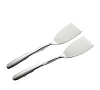 Spatule de cuisson en acier inoxydable, outil friture Steak, pelle cuisine polyvalente, outils pâtisserie, ustensiles pratiques, 4 pièces pour Poêles Antiadhésives