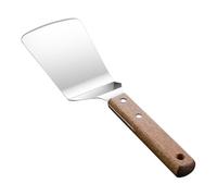 Spatule de cuisson for gâteau Pizaa, outils, spatule à en acier inoxydable avec manche bois, pelle fromage, Pizza, 4 pièces pour Poêles Antiadhésives