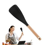 Spatule de cuisson, spatule en silicone avec poignée en bois | Mélanger la cuillère à spatule | Outil de cuisson en silicone antiadhésif avec poignée en bois, ustensiles de cuisine accessoires de cuis