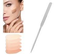 Spatule de Fond de Teint Liquide Maquillage en Acier Inoxydable, Fond de Teint Liquide DIY, TêTe Douce Inclinée. Large Gamme D'applications, Conception Portable