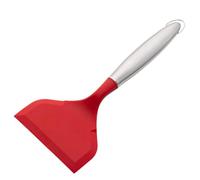 Spatule de friture, ustensile de cuisine ergonomique, résistant à la chaleur, 25,4 x 10,43 x 10,57 cm, pour la maison, l'utilisation chef, design compact robuste, rouge, noir, gris