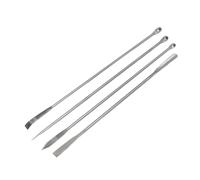 Spatule de laboratoire en acier inoxydable, 4 pièces, ensemble de micro-cuillères, cuillère d'échantillonnage de laboratoire, spatule de mélange pour poudres, remplissage de
