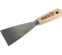 Spatule de peintre largeur 60 mm polie, polissage conique manche en bois acier trempé