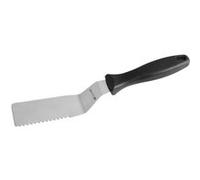 Fackelmann FM Professional 21718 Spatule cuisine, Spatule service, Spatule, Ustensile de cuisine, Acier inoxydable, Polyamide, Argenté, Noir, 26 cm x 4,5 cm x 0,1 cm