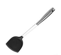 Spatule en acier inoxydable avec embout en silicone sans soudure pour une manipulation efficace des sauces épaisses et mélanges amidonneux sans glissement