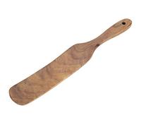 Spatule en bois, pelle en teck, spatule à levain à long manche, ustensiles de cuisine pour cuisiner, étaler, pâtisserie, fouetter (33,5 * 5 cm)