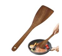 Spatule en bois | Solide Turner | Ustensiles de cuisine | Anneau anti-adhésif Stirring Spurtle Kitchen Cooking Spatule Turner | Egg Flipper Spatule Spatule avec long manche pour poêles antiadhésives