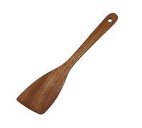 Spatule en bois - Spatule de cuisine à long manche, poignée ergonomique lisse | Spatule à œufs portable, outil résistant à la chaleur pour mélanger, mélanger, gratter, cuire et tâches de cuisine