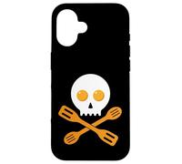 Spatule en Forme de tête de Mort pour œufs cuisiniers gourmands boulangers Halloween Coque pour iPhone 16