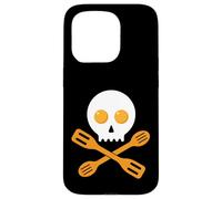 Spatule en Forme de tête de Mort pour œufs cuisiniers gourmands boulangers Halloween Coque pour iPhone 15 Pro