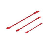 Spatule en silicone, 3 pièces grattoirs à bouteilles de confiture double face longs mini agitateur à crème à gâteau en silicone multifonctionnel beauté petits outils pour les