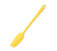 Spatule en Silicone à Long manche for pâtisserie, crème, gâteau, cuisine antiadhésive, beurre, chocolat, farine, grattoir, mélangeur, accessoires de cuisson, 2 pièces(Yellow)