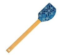 Spatule en Silicone avec Motif Imprimé et Manche en Bambou, 31 cm, sans BPA (Arabesque)