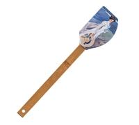 Spatule en Silicone avec Motif Imprimé et Manche en Bambou, 31 cm, sans BPA (Ladies Beach)