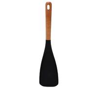Spatule en silicone avec poignée en bois pour la cuisine, la pâtisserie, le mélange, résiste à la chaleur jusqu'à 230 °C, facile à utiliser, outil de cuisine en silicone et bois
