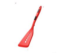 Spatule en silicone avec trous d'huile pour une cuisine saine | 34 cm extra long pour la poignée, garde les mains loin de l'huile chaude, résistant à la chaleur jusqu'à 230 °C