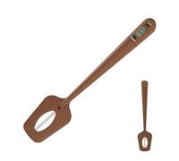 Spatule en silicone Candy avec thermomètre numérique - Compteur de température de cuisine précis | Cuillère agitée résistante à la chaleur pour sucre, chocolat, fudge, sauce, crème, barbecue, friture