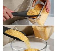 Spatule en silicone conçue pour la cuisine, le mélange, le grattage, le service, construction sans couture, noyau en acier inoxydable, résistant à la chaleur, passe au lave-vaisselle (noir)