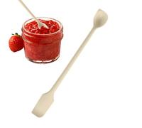 Spatule en silicone - Cuillère à grattoir à double extrémité | Mini spatule flexible - Bâton de cuisine 26 cm Léger en silicone de qualité alimentaire pour crèmes et sauces Idéal pour un usage